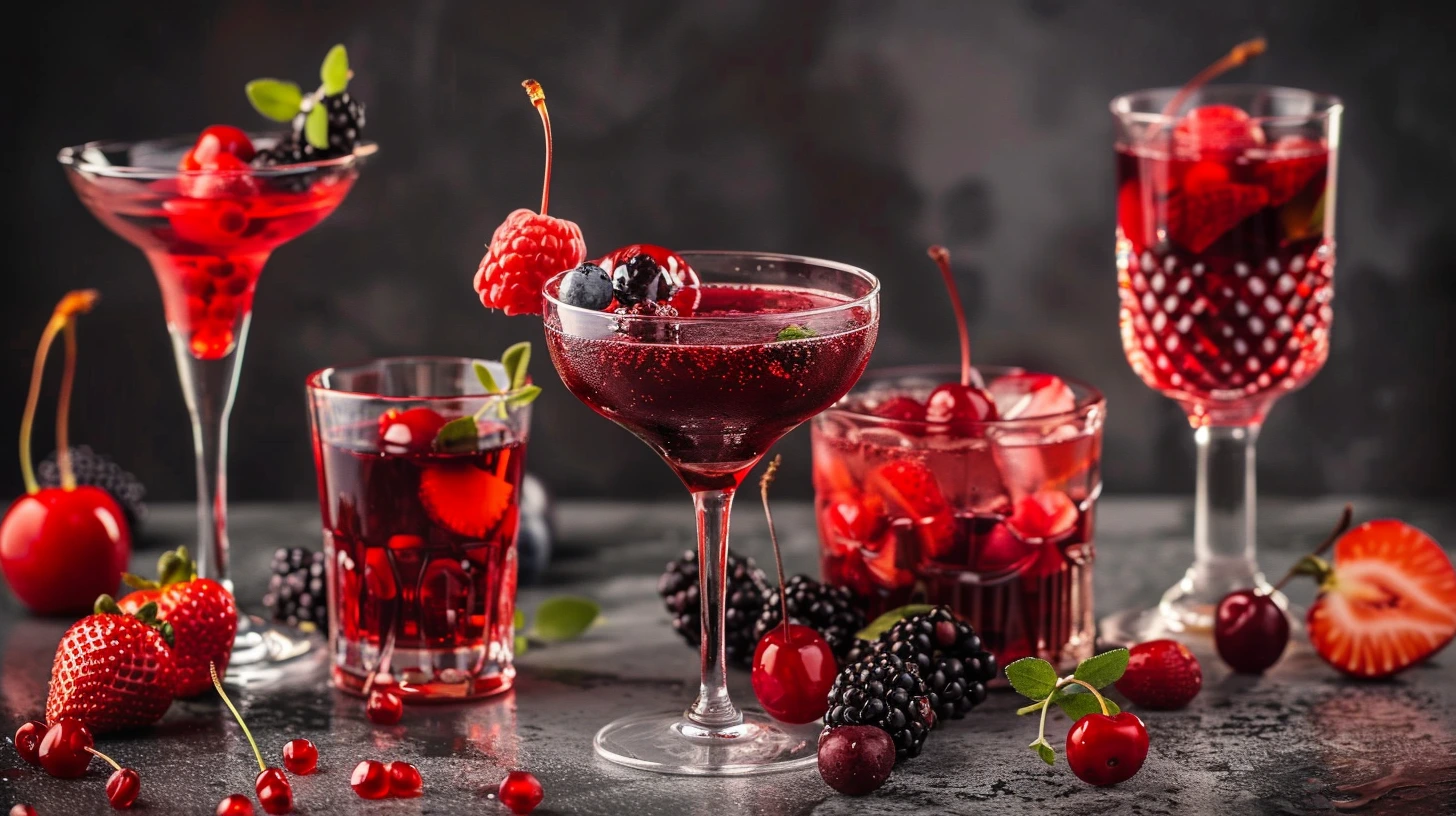Berry and Red Fruit Cocktails