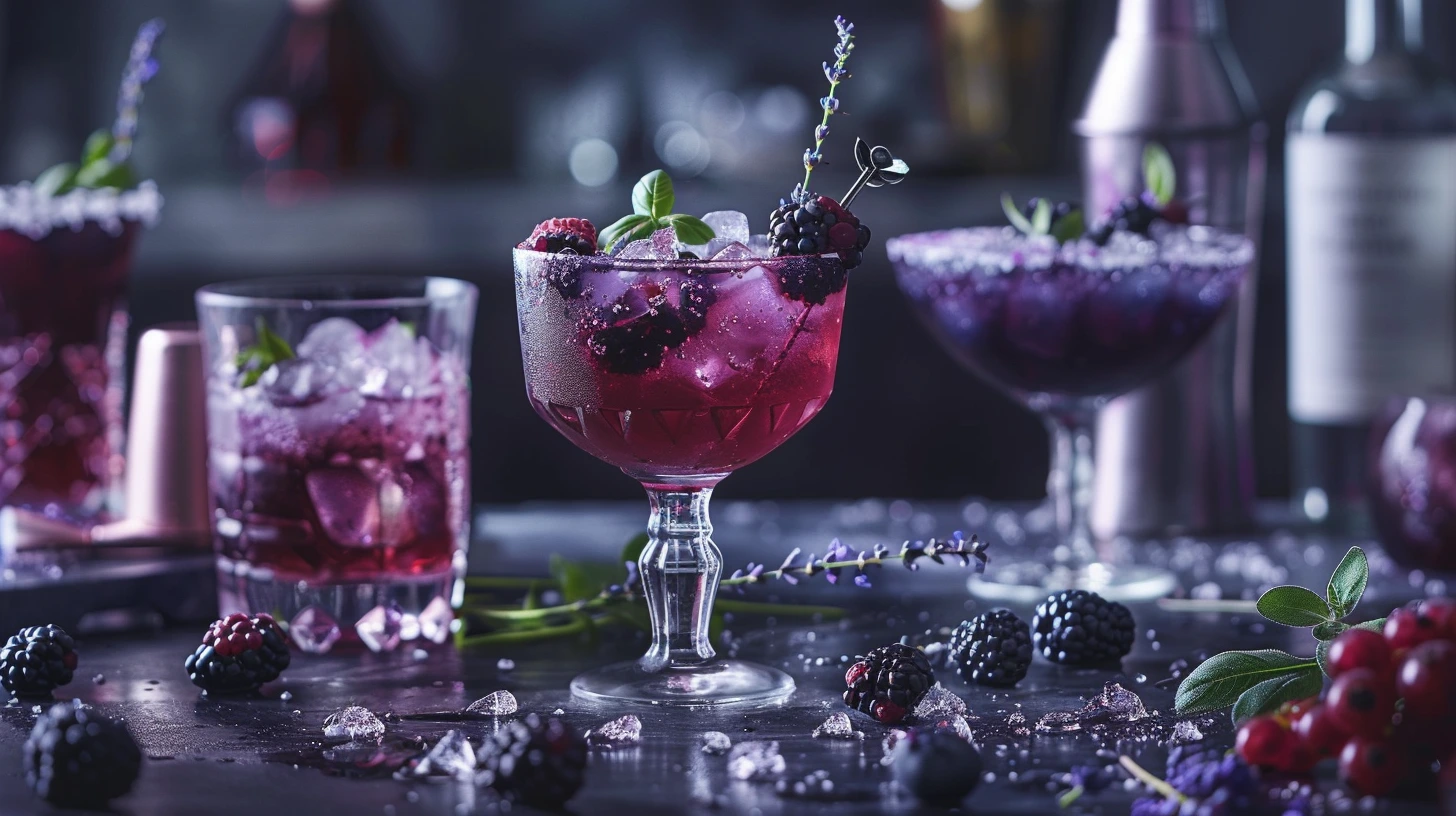 14 Blackberry and Blueberry Cocktails with Deep, Juicy Flavour