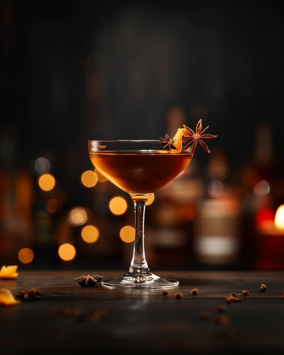 Chai Rum Manhattan cocktail image