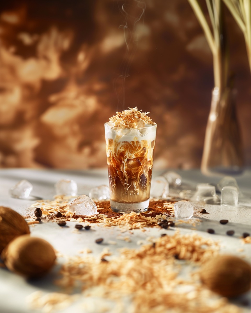 Kahlua Coconut Iced Coffee cocktail image