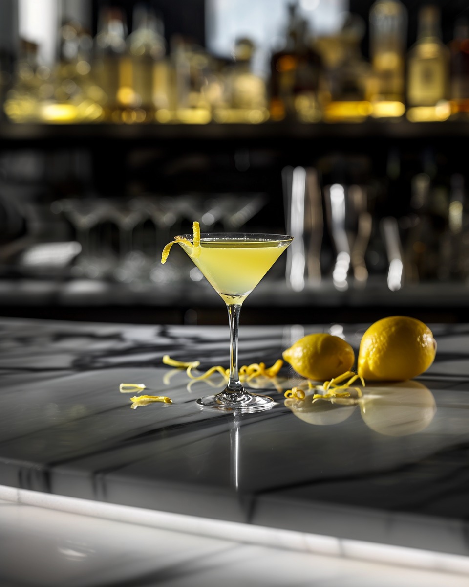 Limoncello Martini cocktail image
