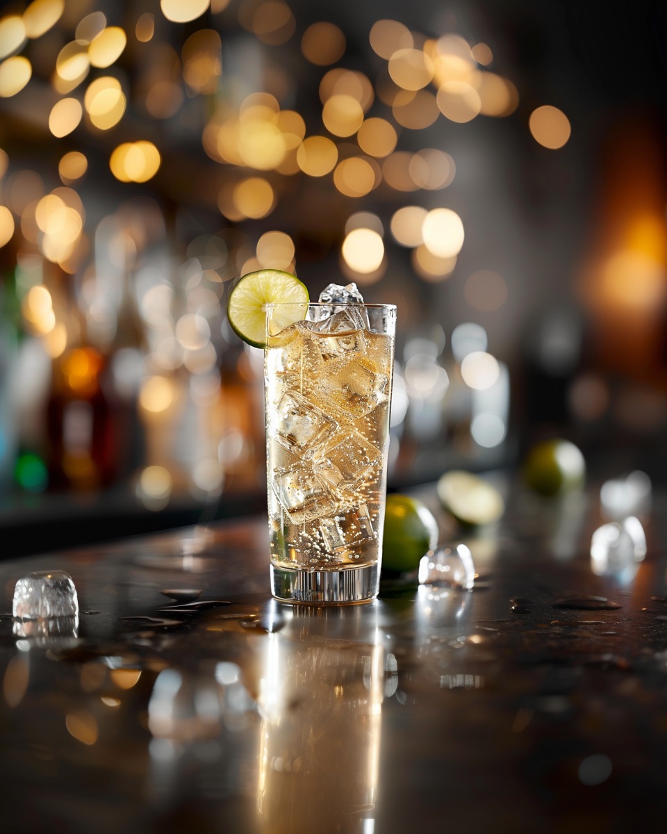 Vodka and Ginger Ale cocktail image