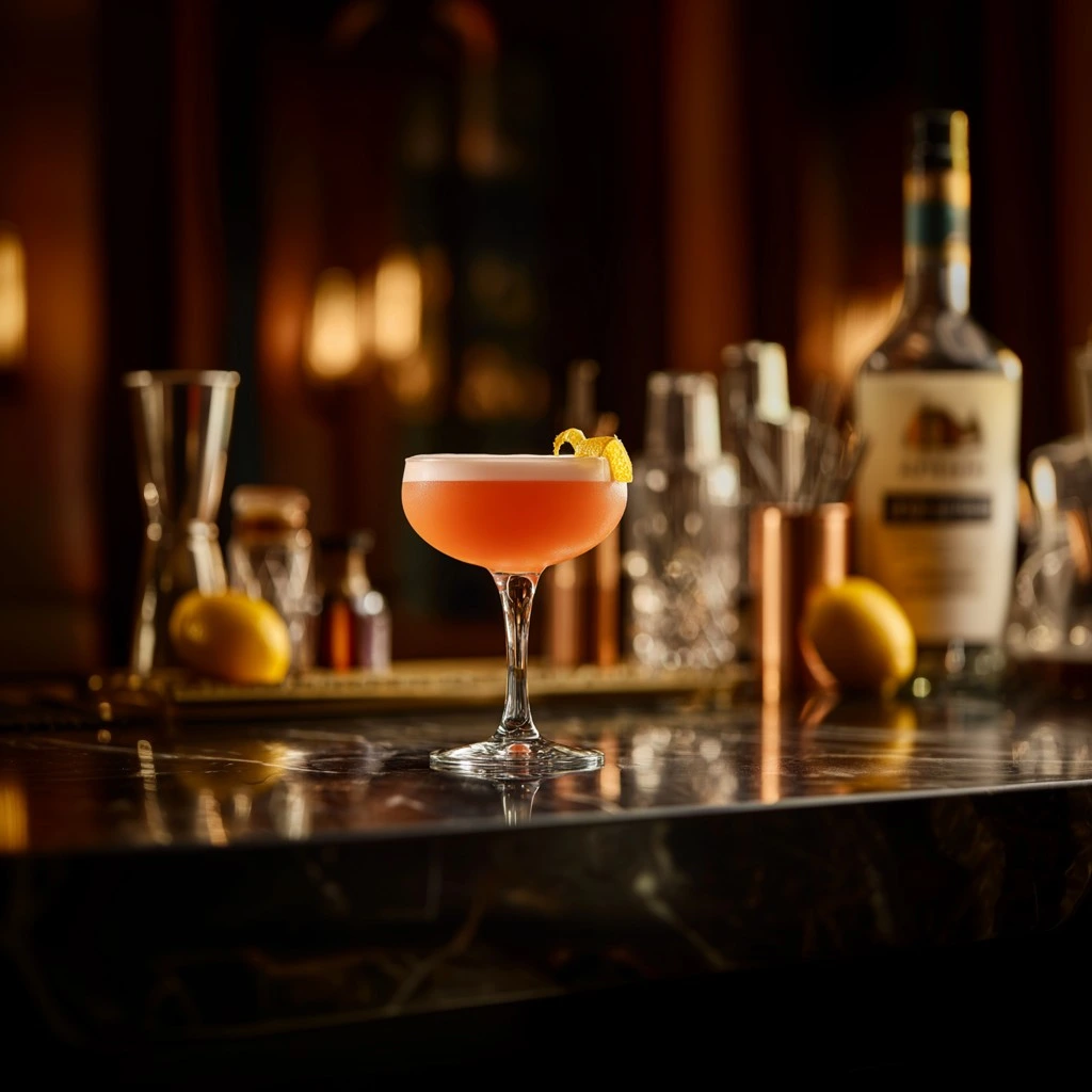 A zesty and bittersweet twist on the classic sour, the Aperol Sour combines citrus brightness with Aperol’s signature orange and herbal notes, finished with a silky froth.
