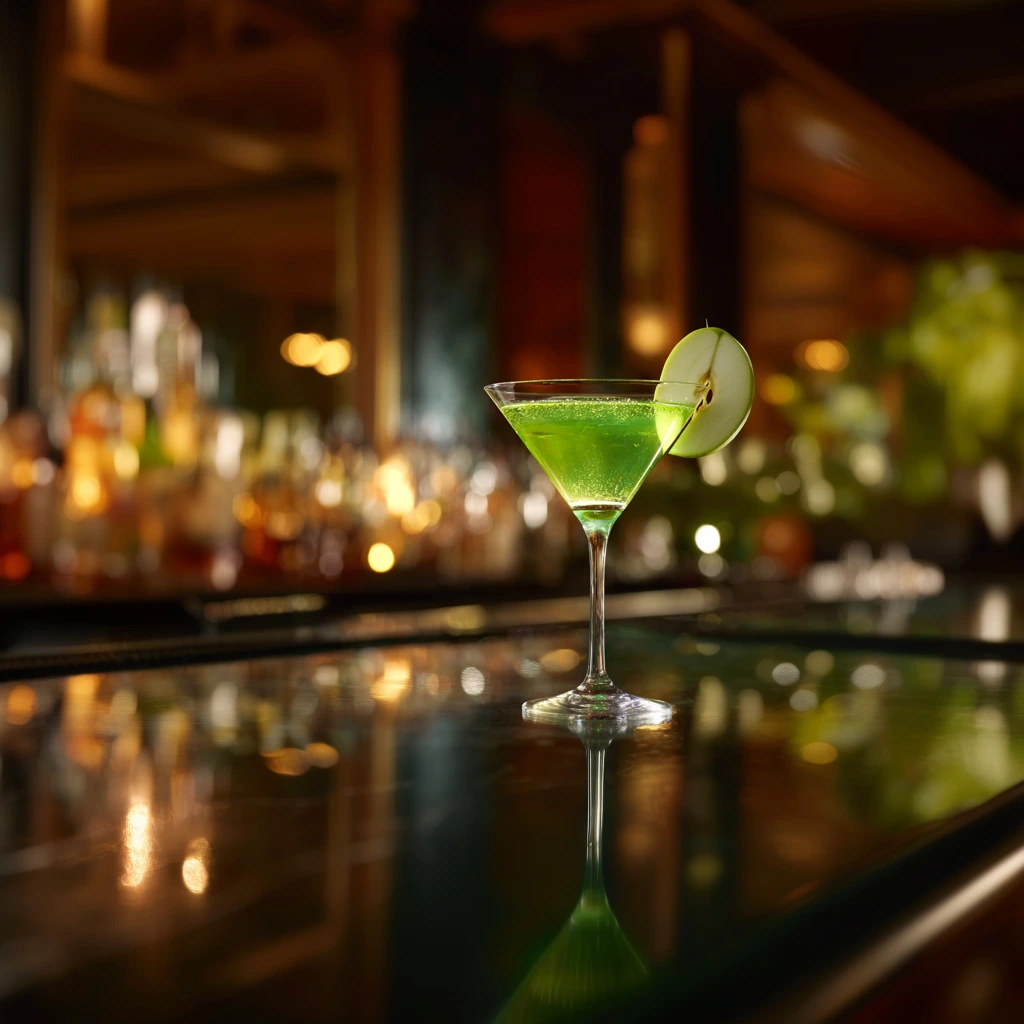 Crisp, sweet, and tart with a smooth vodka base and bright green apple flavour.
