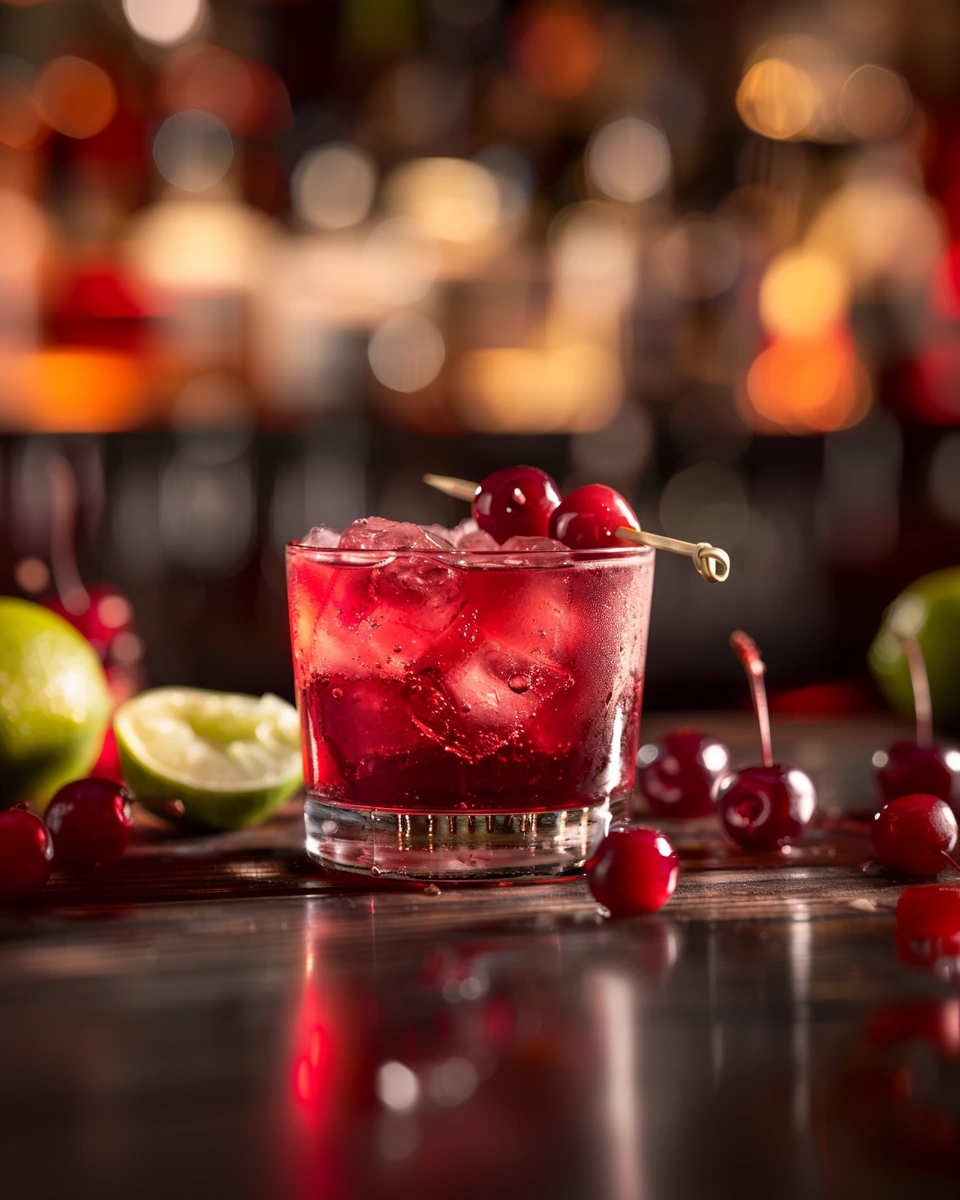 Cherry Pepper Smash cocktail recipe