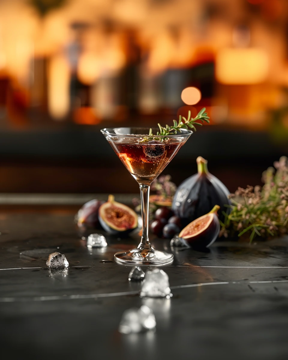 Dalmatian Fig Martini cocktail recipe