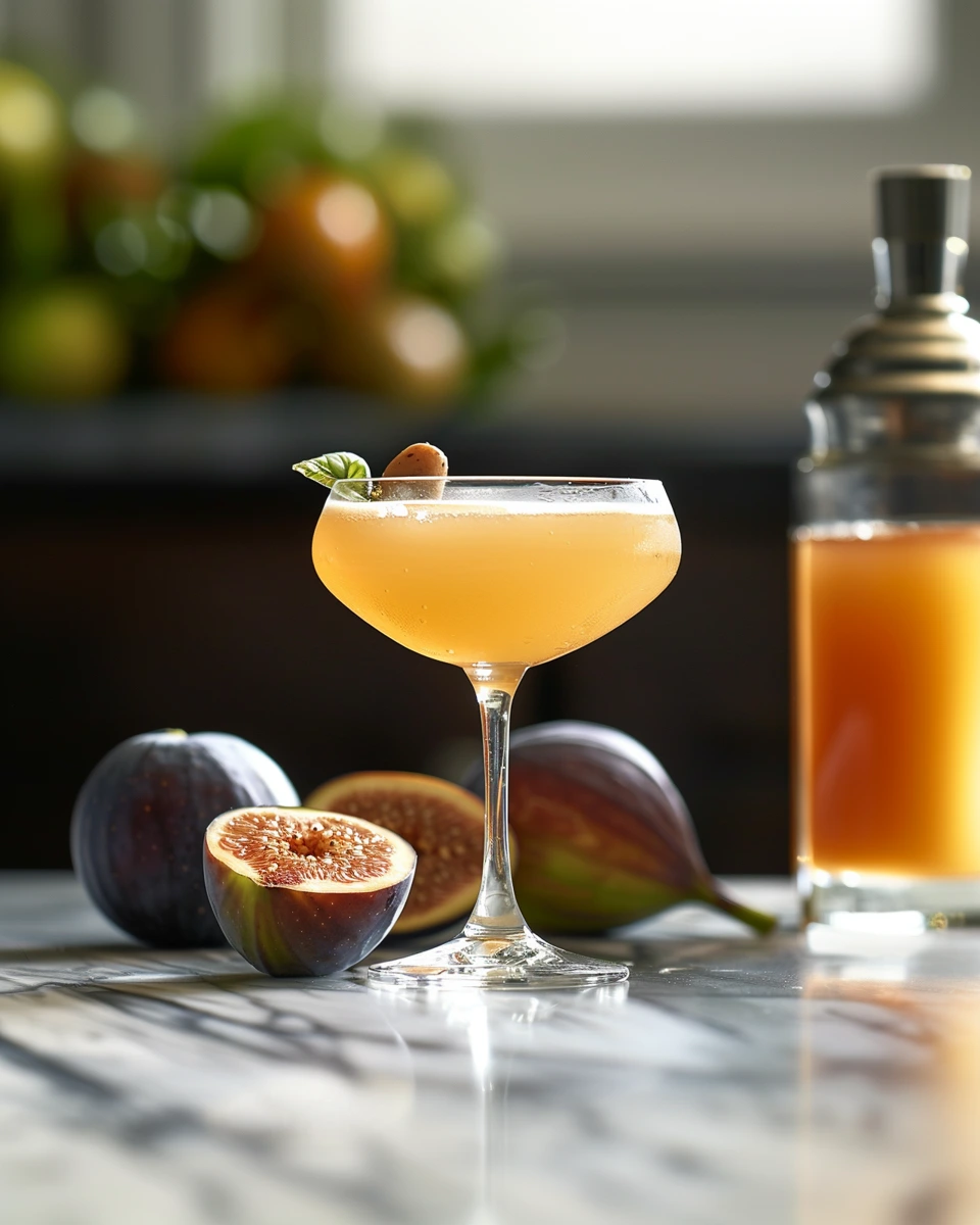 Golden Fig Flip cocktail recipe