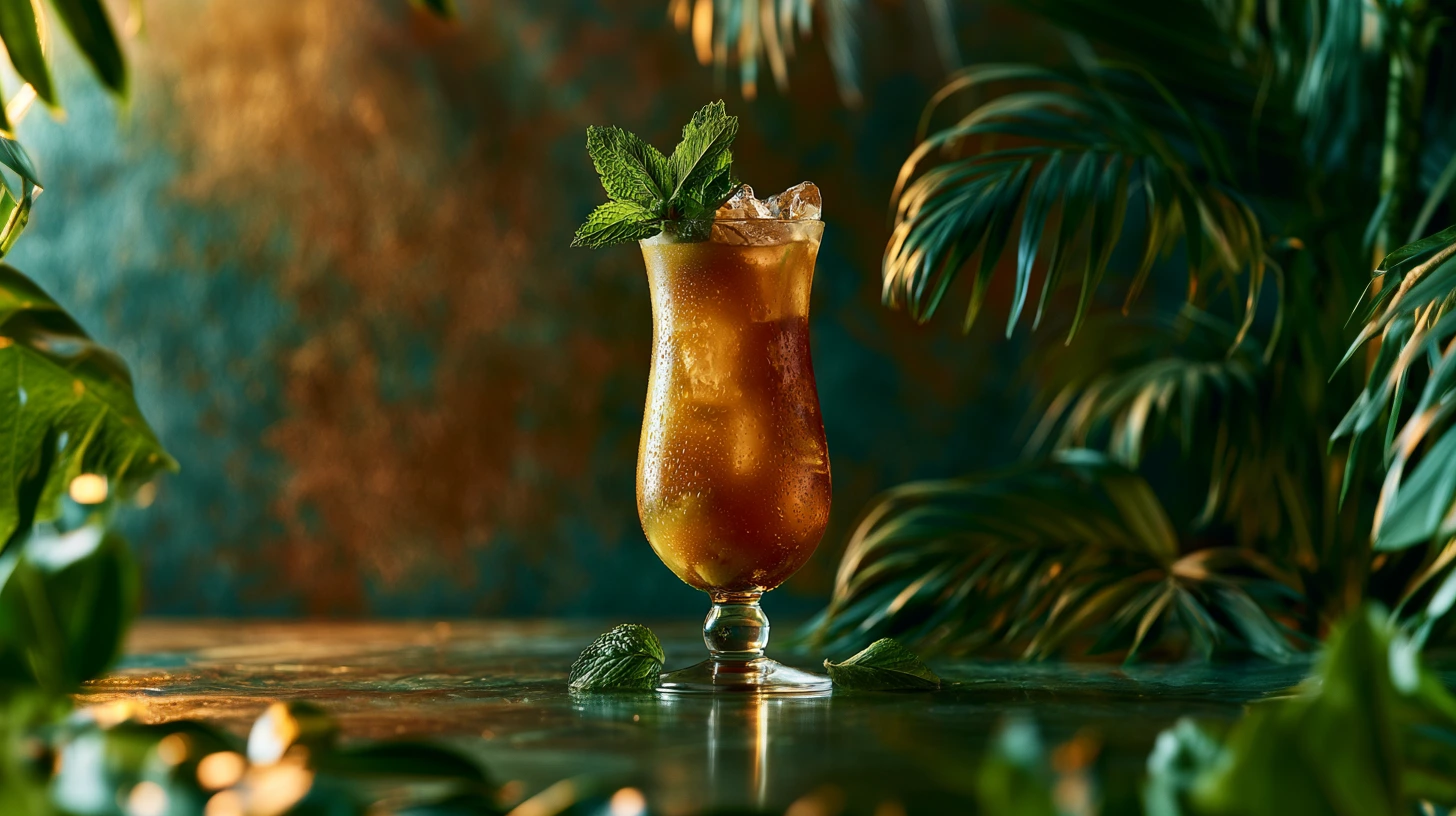 Matcha Mango Colada cocktail recipe