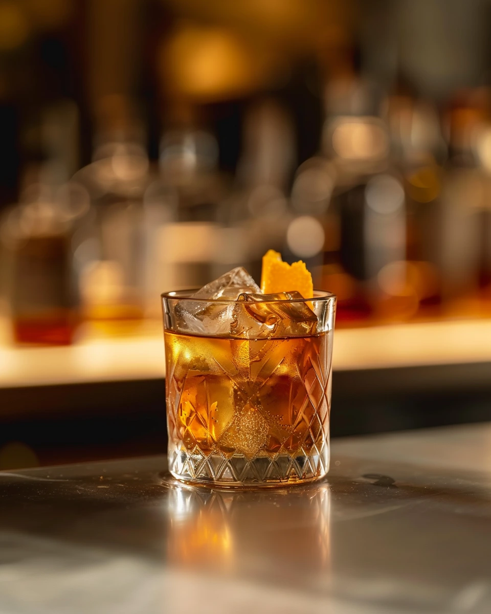 Miso Caramel Old Fashioned cocktail recipe