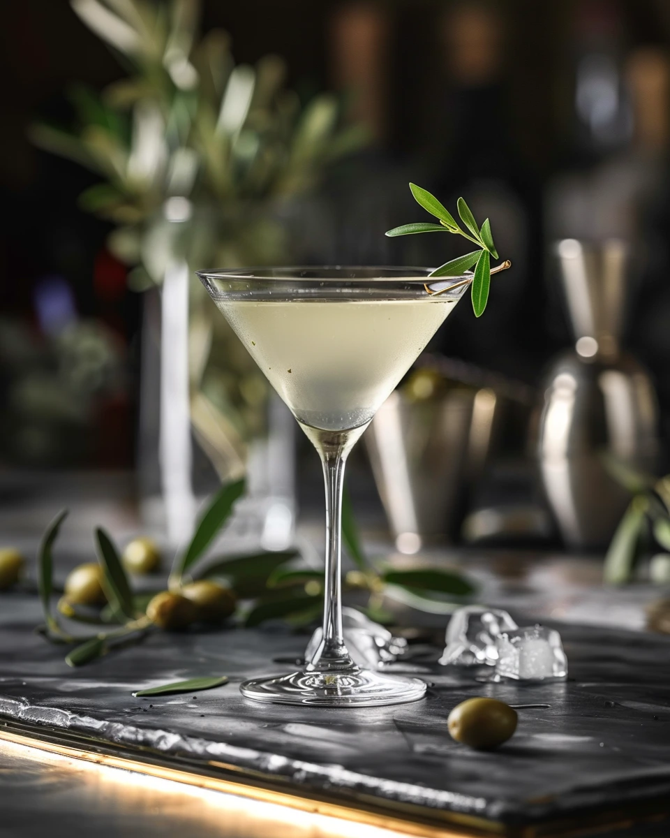 Olive Leaf Martini