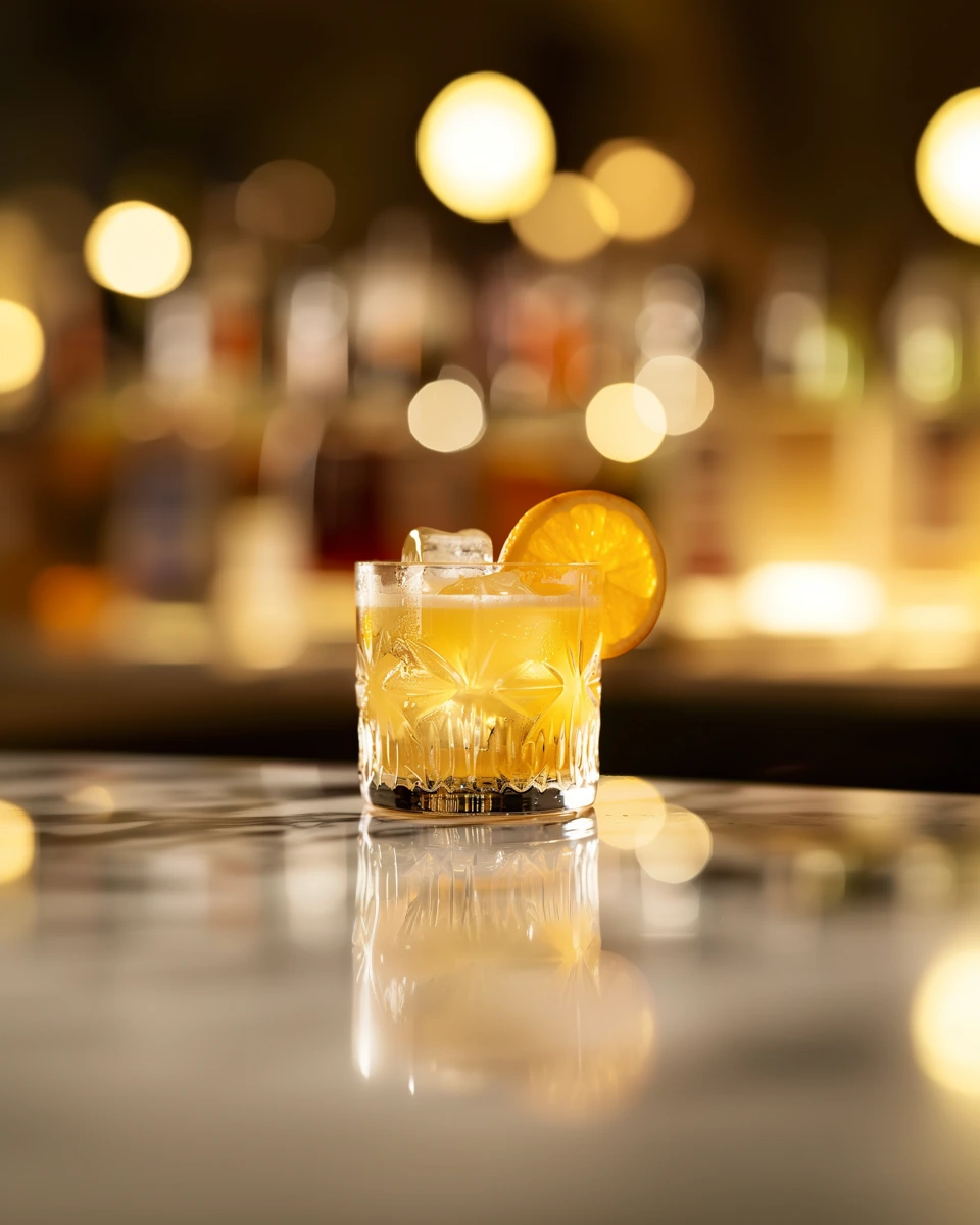 Orange Crown Sour cocktail recipe