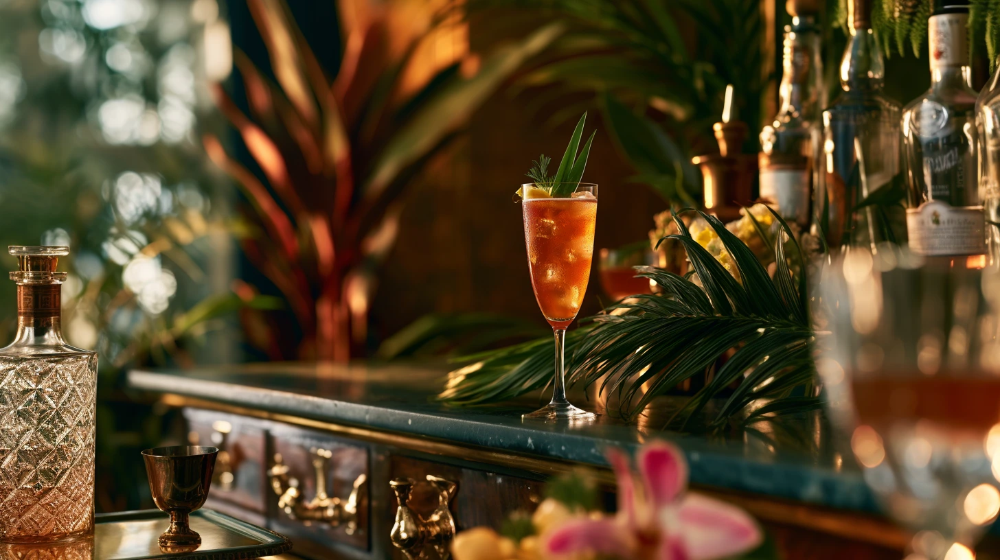 Pandan Piña Spritz cocktail recipe