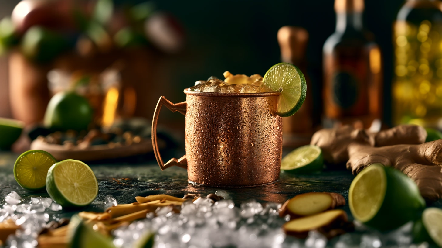 Pear Vanilla Mule cocktail recipe