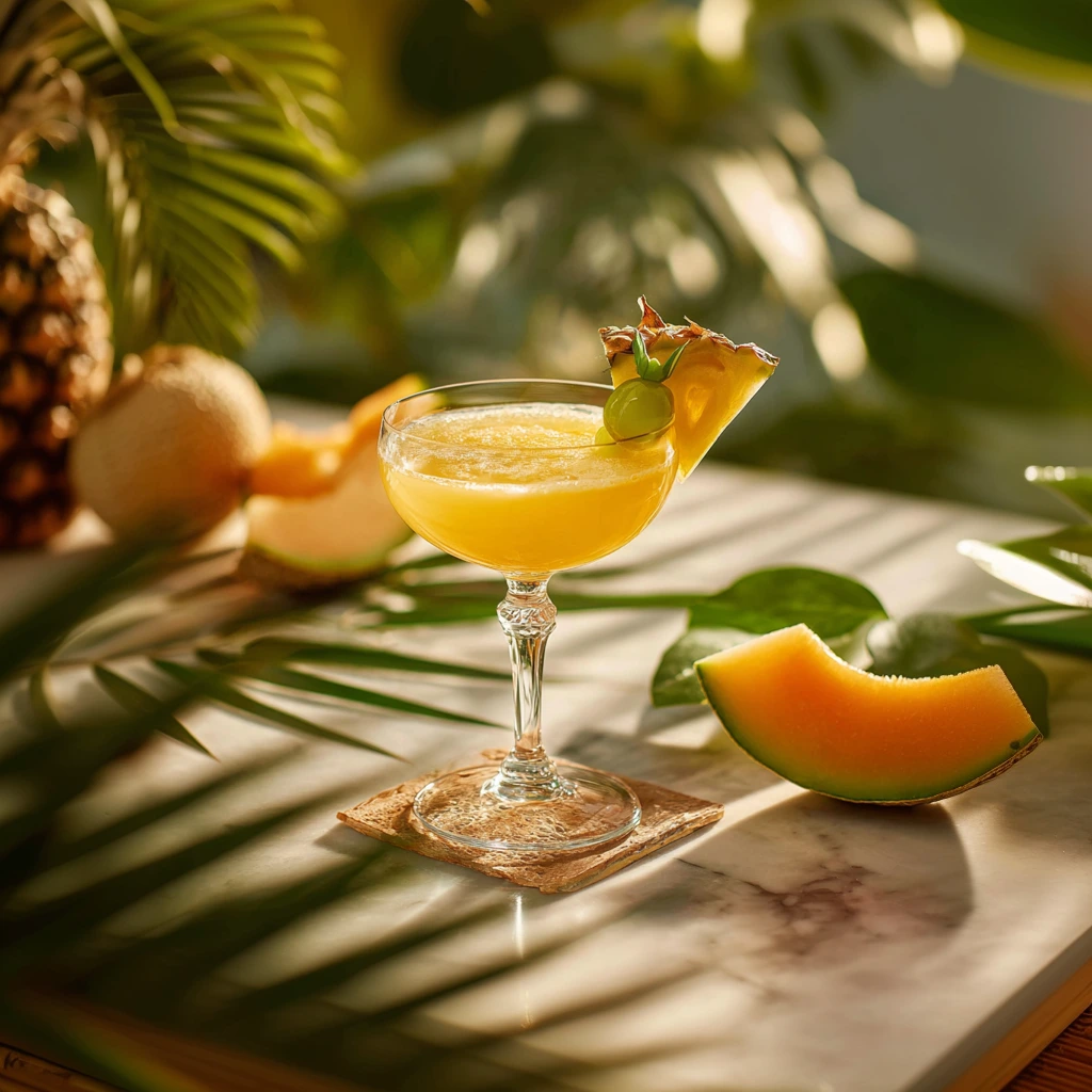 A refreshing, fruity, citrusy cocktail with layered, bold flavours.