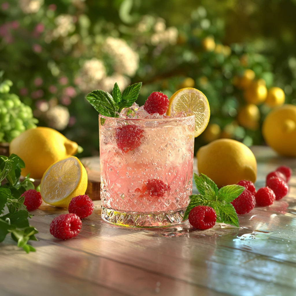A crisp, fruity cocktail with tart lemon, sweet raspberry, and a smooth vodka kick.