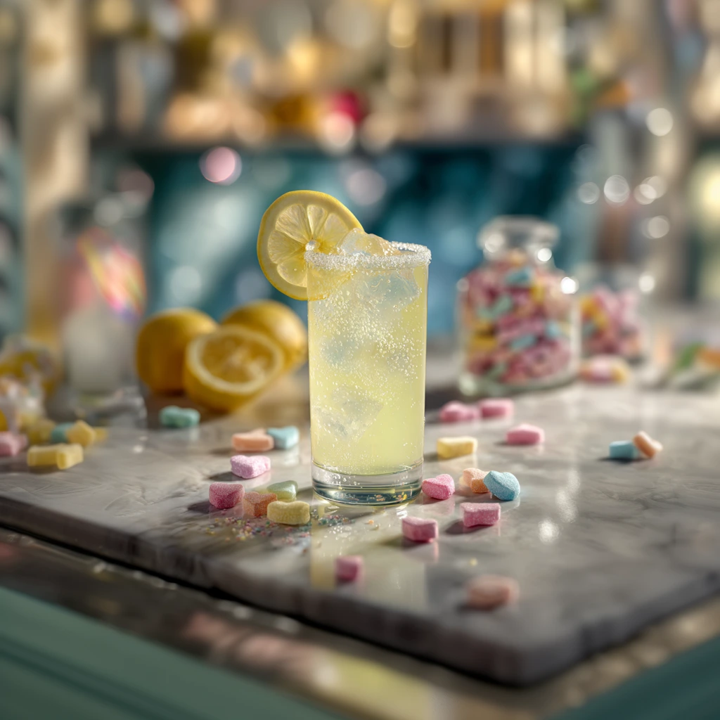 Zesty lemon sherbet with a sweet, fizzy lift.