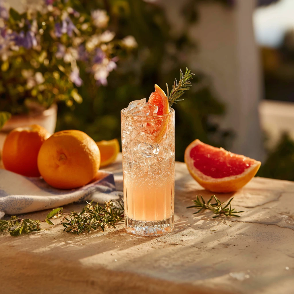 A sweet, citrusy, refreshing cocktail with layered, bold flavours.