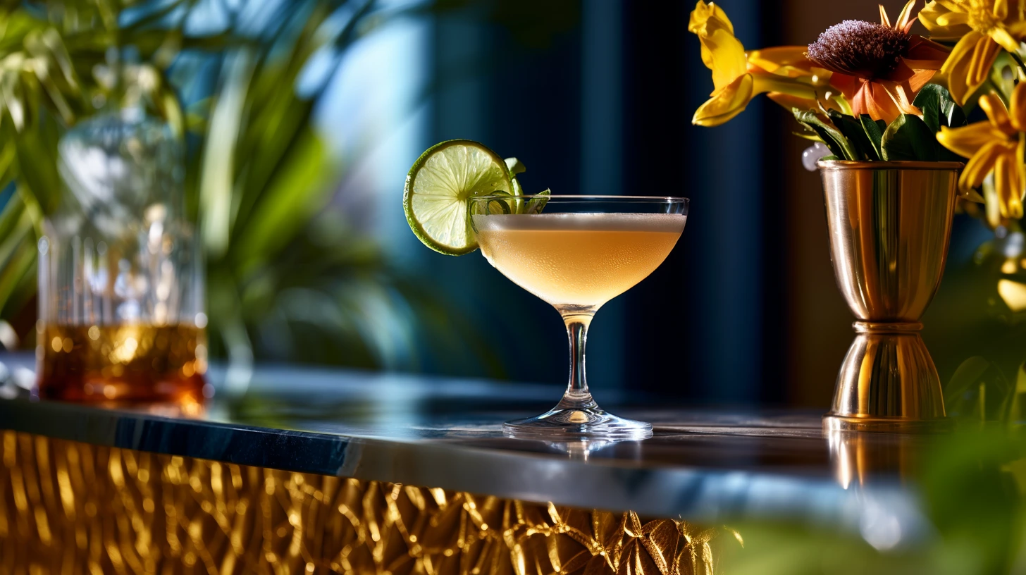 Thai Basil Gimlet cocktail recipe