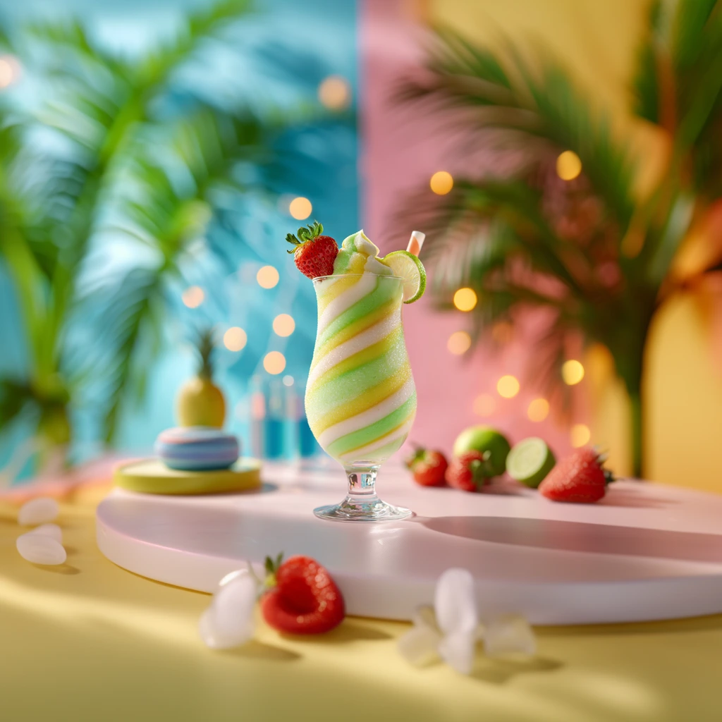 The Twister Cocktail is a fun, nostalgic drink inspired by the iconic British Twister ice lolly.