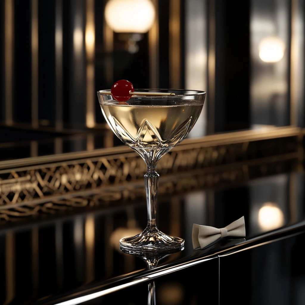 A sophisticated gin martini variation with absinthe.