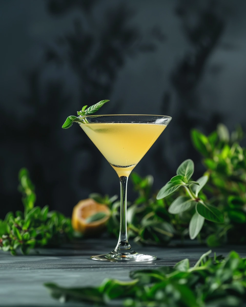Yuzu Garden Martini cocktail recipe