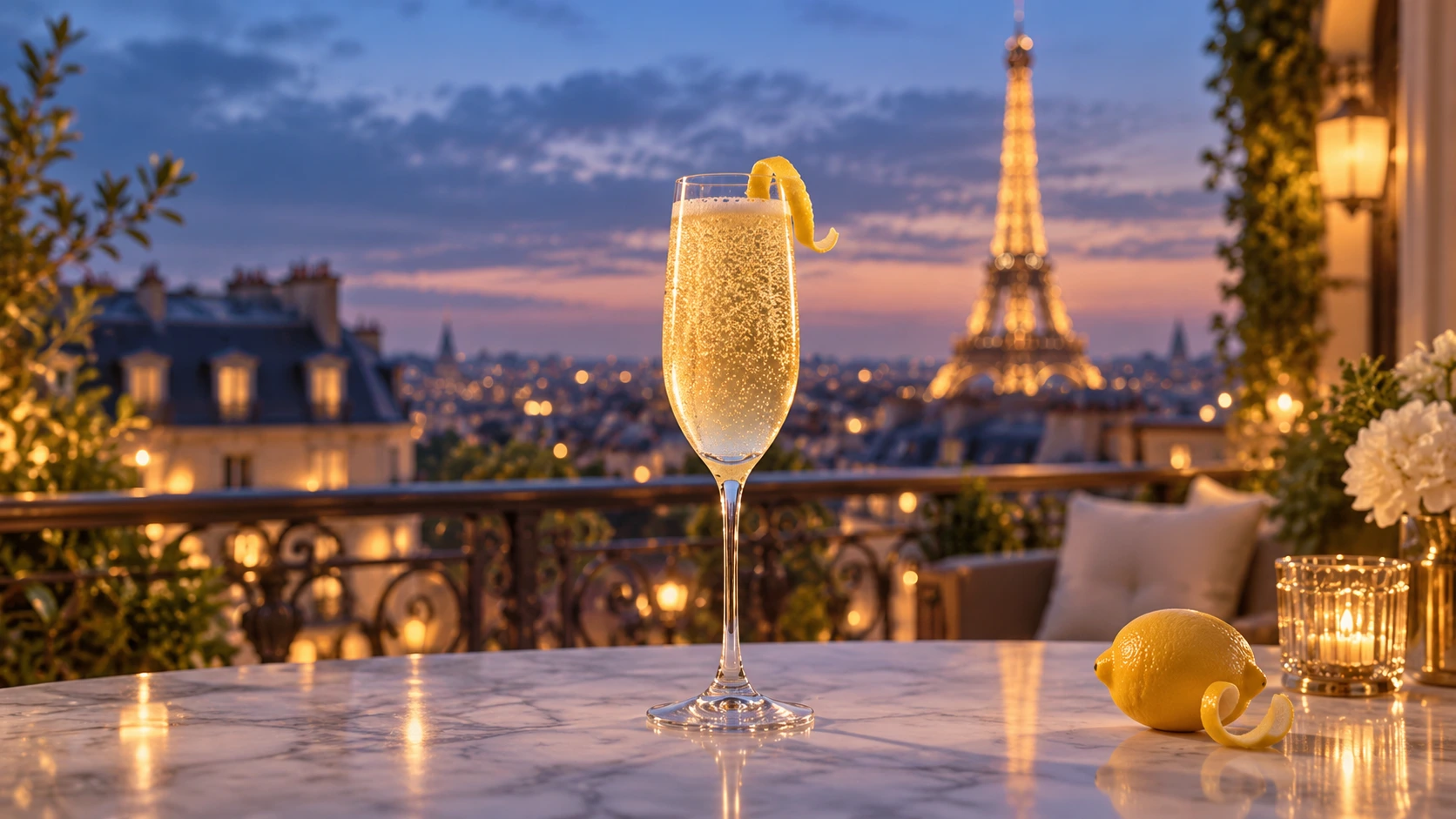 Zero-Proof French 75 cocktail recipe